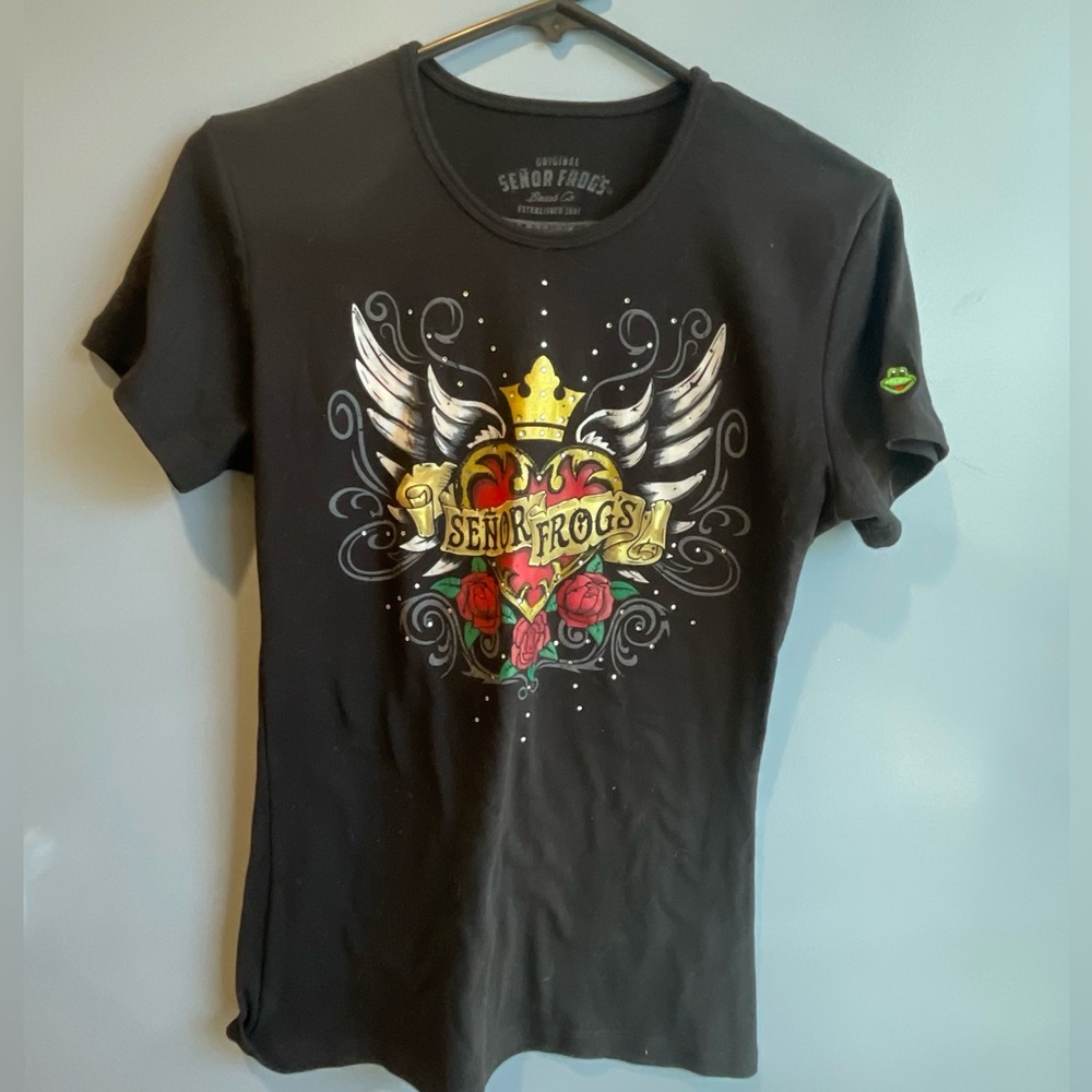 Black Graphic Tee - Women's Short Sleeve